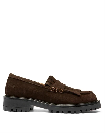 Playboy Footwear - Soline Loafer - Suede Brown